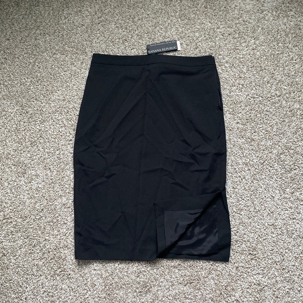 Banana Republic Machine-Washable Italian Wool Pencil Skirt